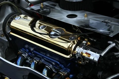 Car engine close up Stock Photos