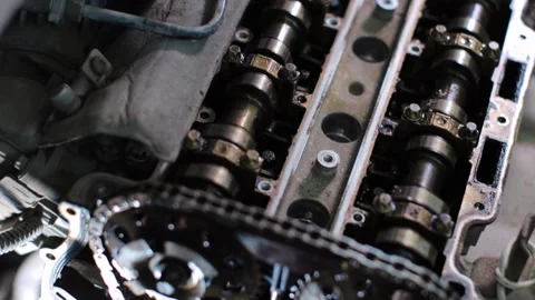 Car engine in closeup Video stock 133643360