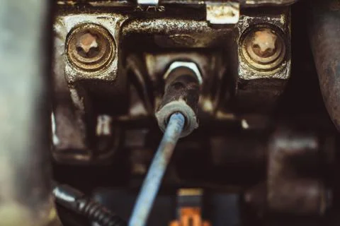 Car engine closeup Stock Photos