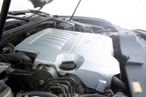 Car engine compartment Stock Photos