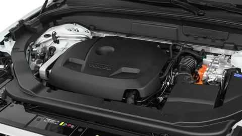 Car engine Crystal White 2018 Volvo XC60 T8 Inscription eAWD Plug-in Hybrid Stock Footage 160011343