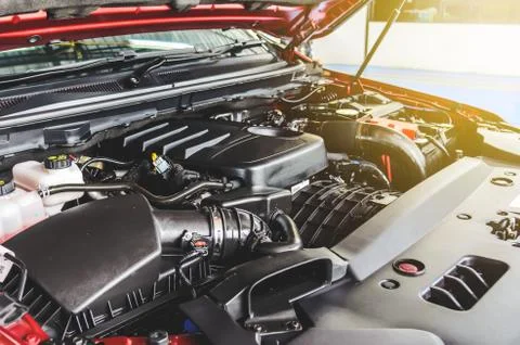 Car engine detail Stock Photos