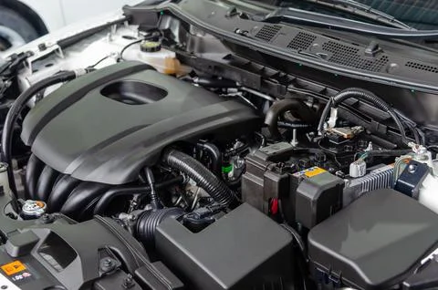 Car engine detail Fotos Stock