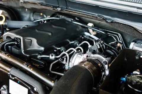 Car engine detail Fotos Stock