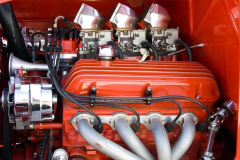 Car engine details Stock Photos
