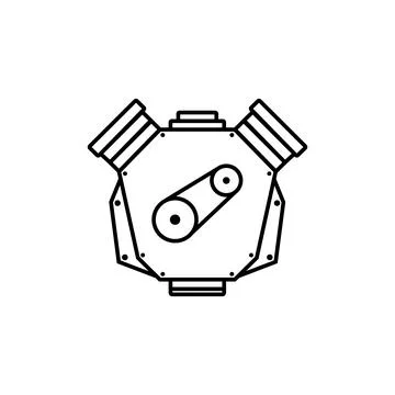 Car engine icon vector Stock Illustration