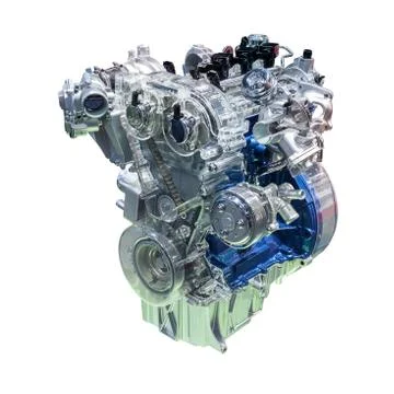 Car engine isolated on white Foto stock