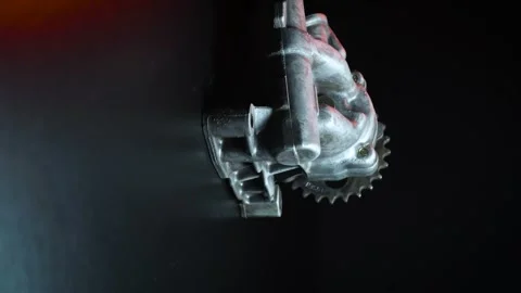 Car engine lubrication oil pump repair Stock Footage 305032375