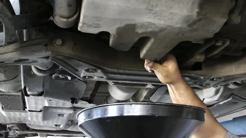 Car Engine Oil Change Stock Footage 89885818