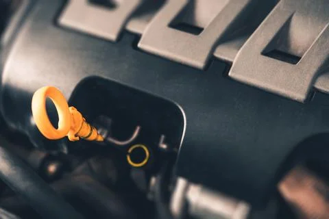 Car Engine Oil Check 스톡 사진