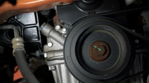 Car engine from the outside, bottom view. Vídeos de archivo 248165967