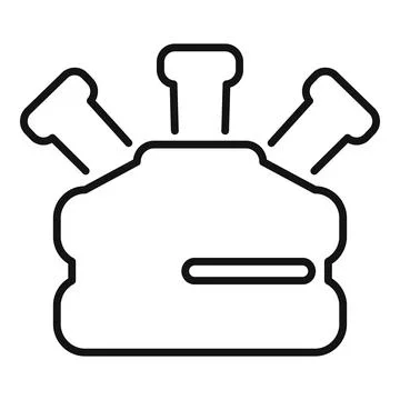 Car engine overheating showing low coolant level warning light Stock Illustration