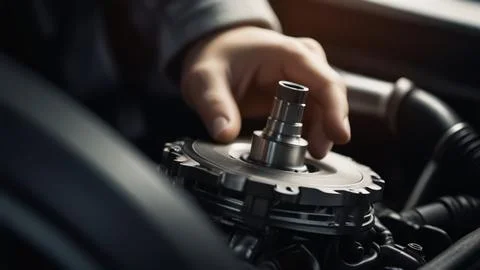 Car engine part Stock Photos