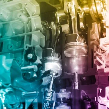 Car engine Foto stock