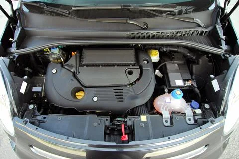 Car engine Stockfoto's