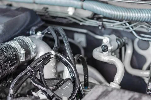 Car engine Fotos Stock