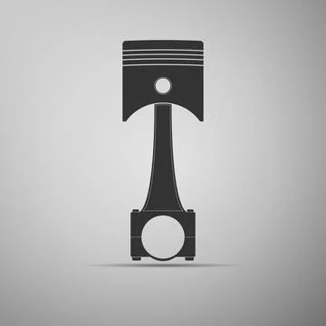 Car engine piston icon. 库存插图