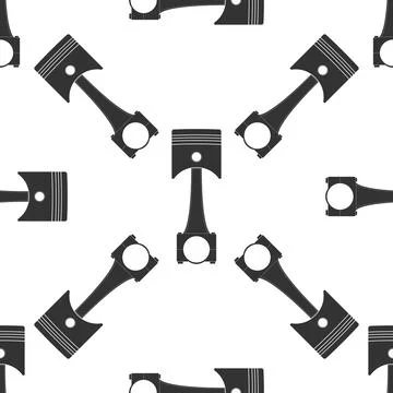 Car engine piston icon pattern on white background. Vector Illustration 스톡 일러스트