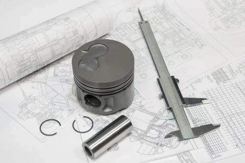 Car engine piston Stock Photos