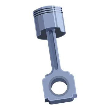 Car engine piston providing power for vehicle motion Stock Illustration