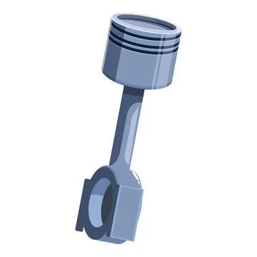 Car engine piston providing power for movement Stockillustratie