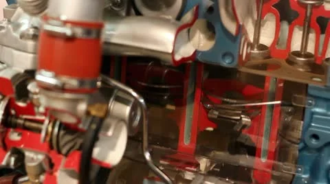 Car engine piston work Video stock 22414380
