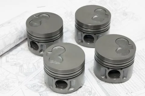 Car engine pistons Stock Photos