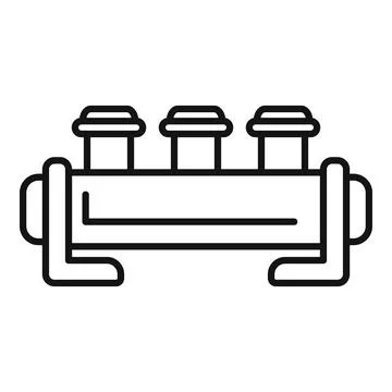 Car engine pistons working in line showing power and performance Stock Illustration