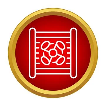 Car engine radiator cooling system icon vector Stock Illustration
