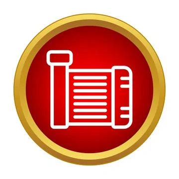 Car engine radiator cooling system part icon Stock Illustration
