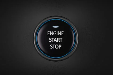 Car engine start and stop button. 3d rendering Stock Illustration