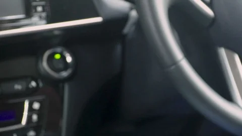 Car engine start stop button press Stock Footage 109806651