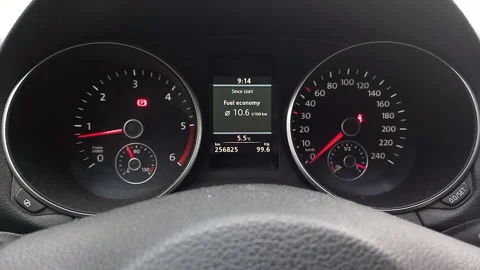 Car Engine Starting with a Cranking Whirr, Settling into a Low Idle Rumble - Stock Footage 341317585