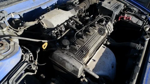 Car engine starting Stock Footage 110839066