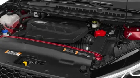 Car engine in studio close up Ruby 2019 Ford Edge ST Stock Footage 160042233