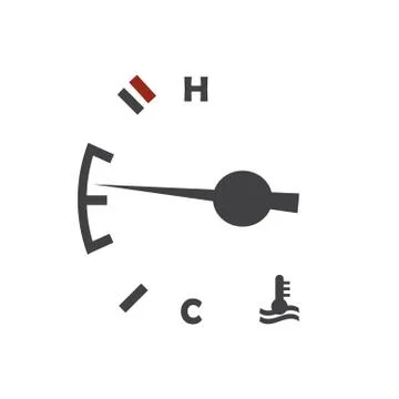 Car engine temperature sensor Stock Illustration