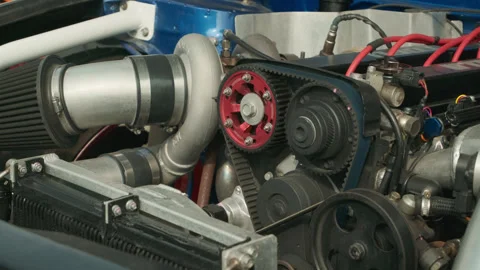 Car engine vibrating and shaking before shutting down completely. Stock Footage 323715885