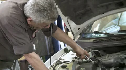 Car Engine Work MS Stock Footage 22778699