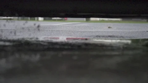 The car enters the pool Video stock 71768683