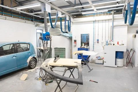 Car equipment in a sanding workshop Photos