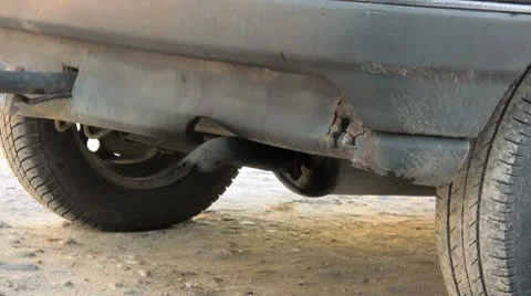 Car exhaust Stock Footage 8928206