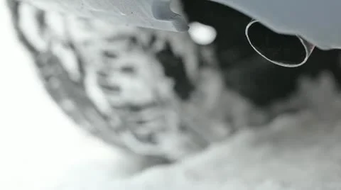Car exhaust fumes Stock Footage