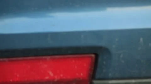 Car exhaust pipe Stock Footage 18188174