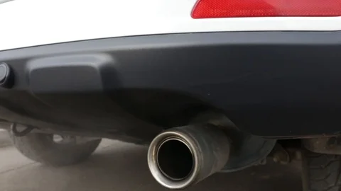 Car exhaust pipe Stock Footage 122821155