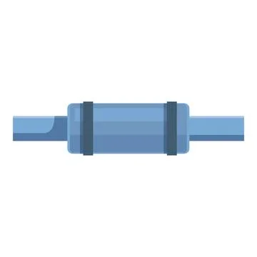 Car exhaust pipe reducing pollution from combustion engine Stock Illustration