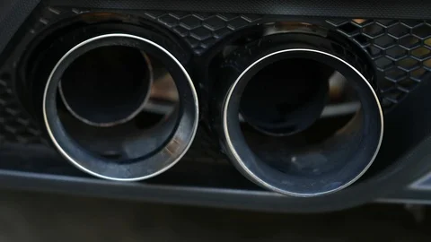 Car Exhaust System of performance car Stock Footage 111541362