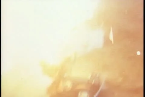 Car exploding in street Stock Footage 11353510