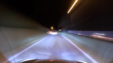 Car Exterior Light Timelapse Forest Transition Stock Footage 339933314