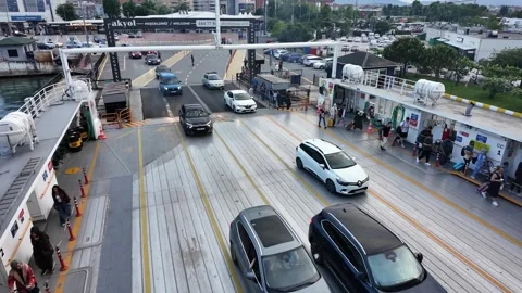 Car Ferry Boarding Process in Yalova Turkey May 31, 2026 库存影片 336090859