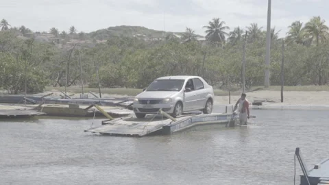 Car ferry in Brazil Stock Footage 168818985